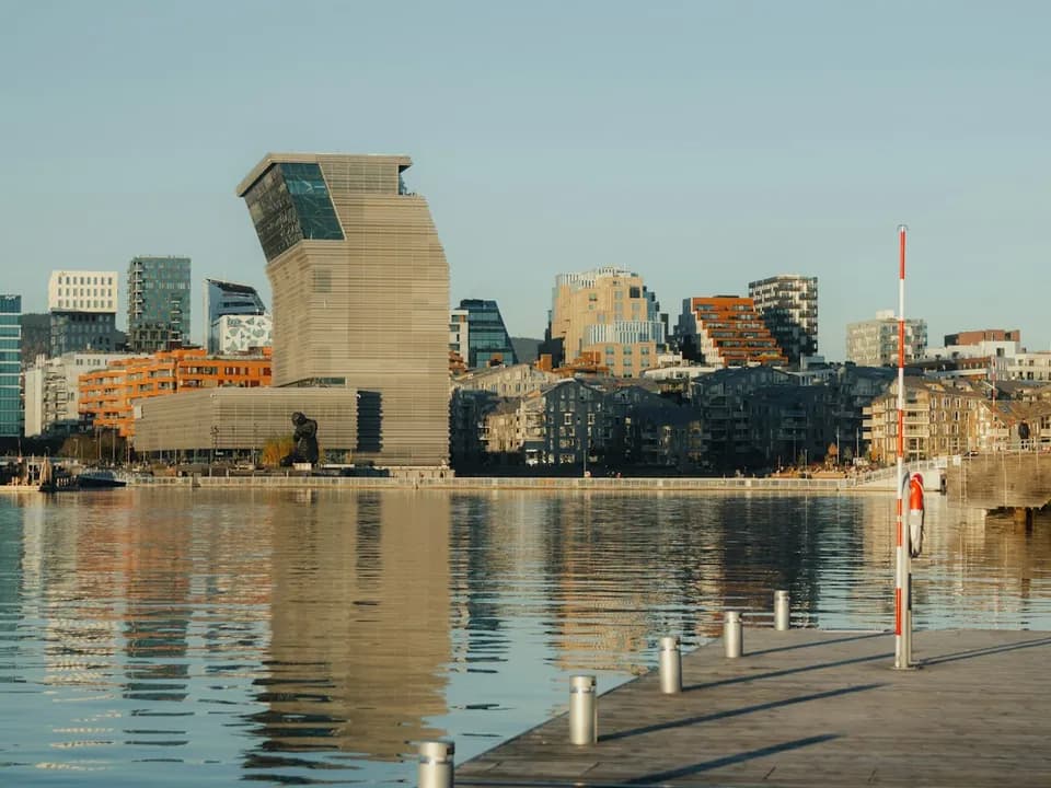 Bjørvika i Oslo – Munchmuseet og moderne arkitektur ved vannkanten